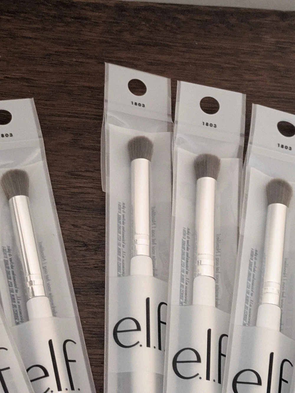 e.l.f. Blending Eye Brush - White Handle (Lot) 7 Pcs New In Packt